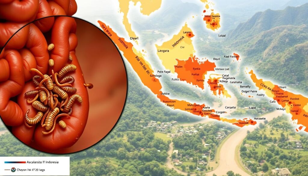 prevalensi ascariasis di Indonesia prevalensi ascariasis di Indonesia