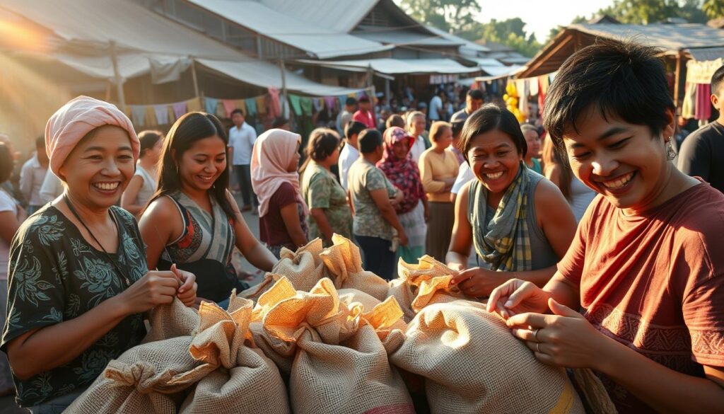 persiapan balap karung persiapan balap karung