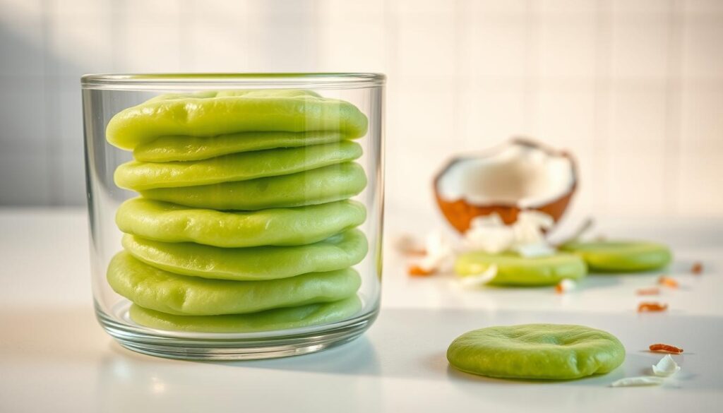 menyimpan klepon menyimpan klepon