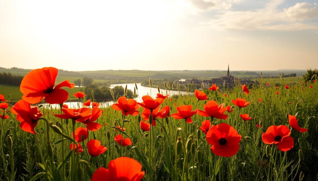 Red Poppies at Argenteuil by Claude Monet