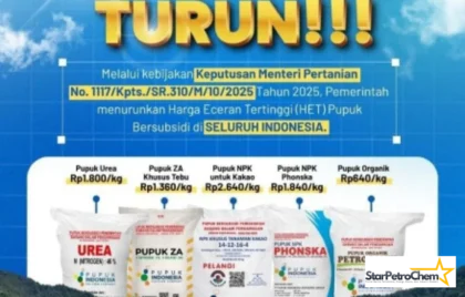 harga pupuk subsidi turun